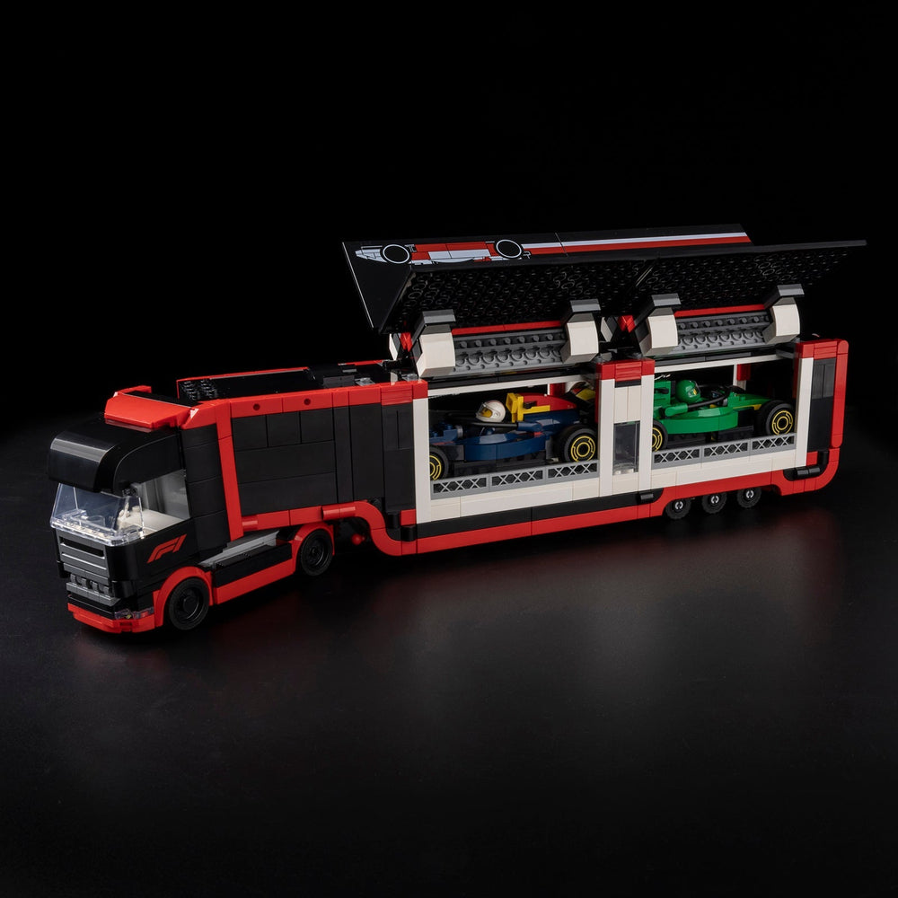 LEGO F1 Truck 60445 lights off