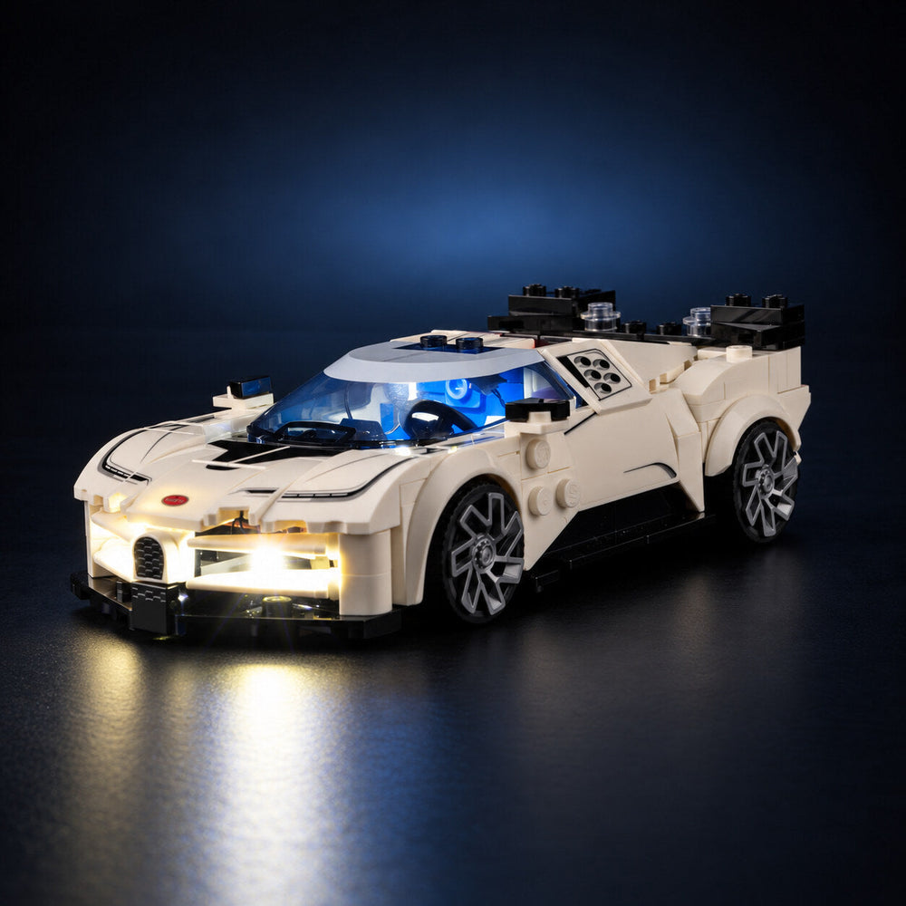LED light kit compatible with LEGO® Bugatti Centodieci Hyper Sports Car Set #77240 — product photo 1