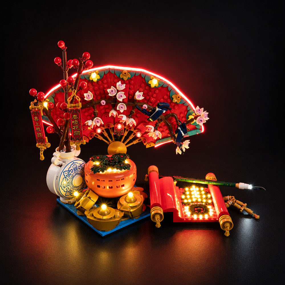 LED light kit compatible with LEGO® Good Fortune Set #80117 — product photo 1