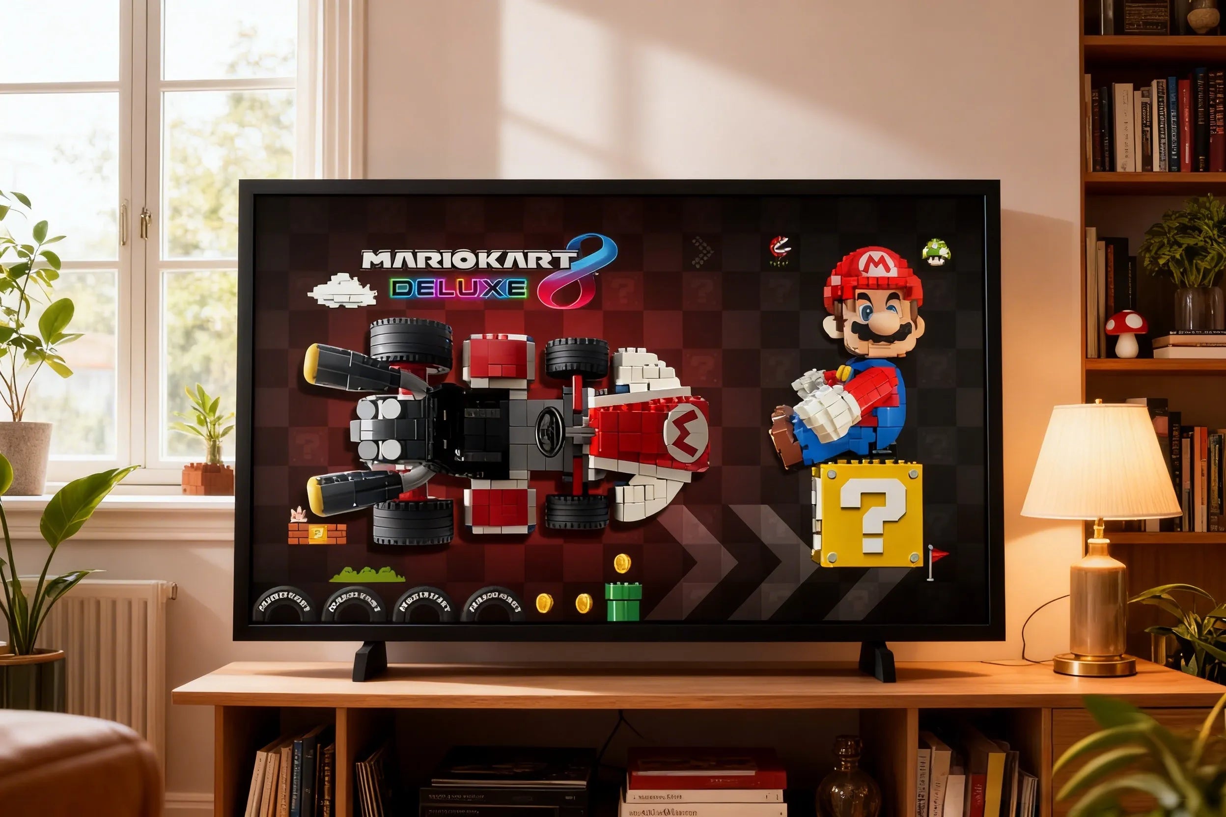 How to Display LEGO® Mario Kart™ Mario & Standard Kart 72037 in a Wall Display Frame