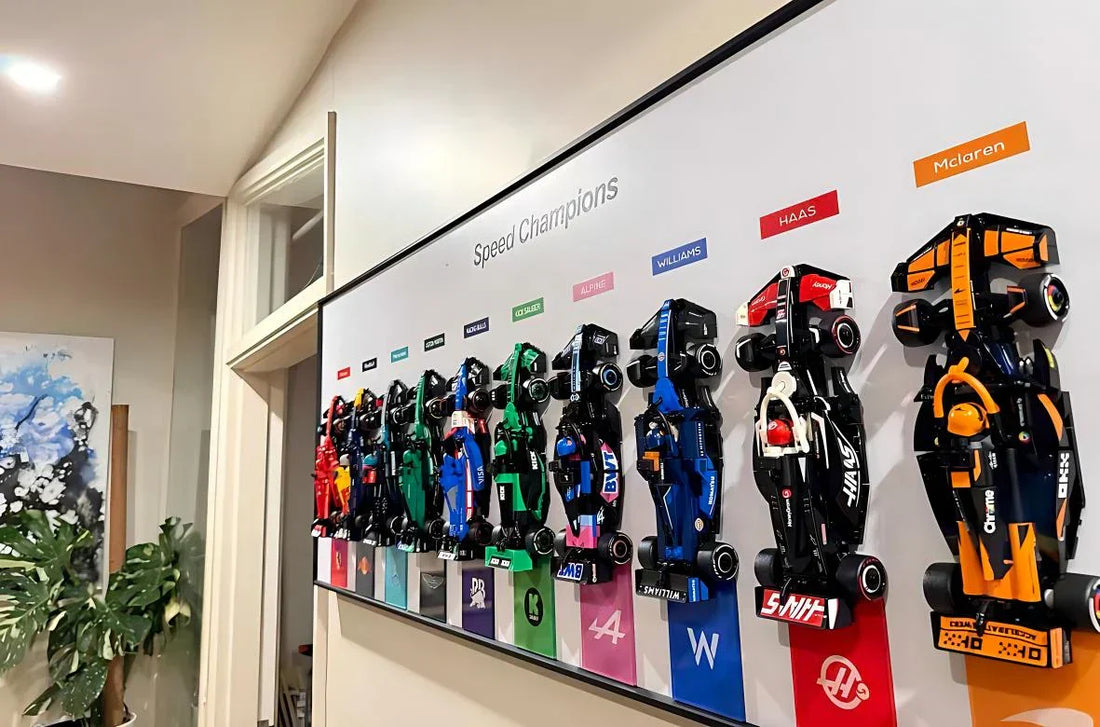 How to hang a LEGO Speed Champions F1 on the wall without any effort?