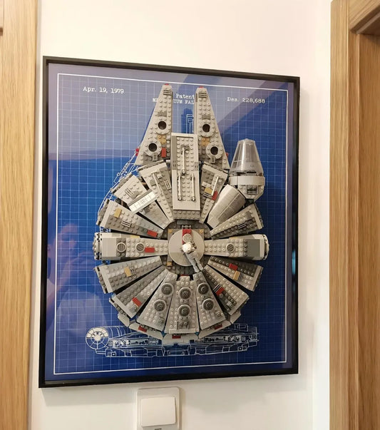 How Can I Easily Display the LEGO Millennium Falcon 75257 on My Wall?