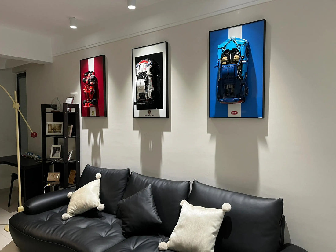 How to display the LEGO Technic Porsche 911 RSR 42096 in a small space?