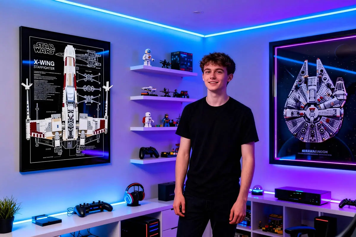 How to Easily Mount the LEGO Star Wars X-Wing 75355 on the Wall