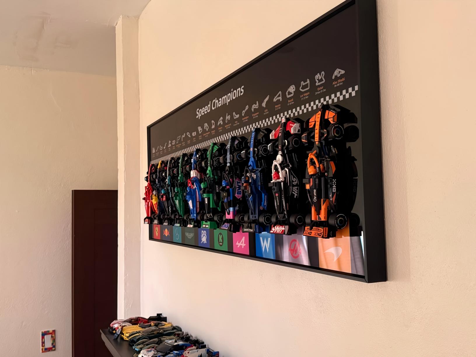 Best Wall Display Ideas for LEGO F1 Speed Champions Collections