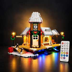 Light Kit Compatible with LEGO® Winter Village Station Set 10259