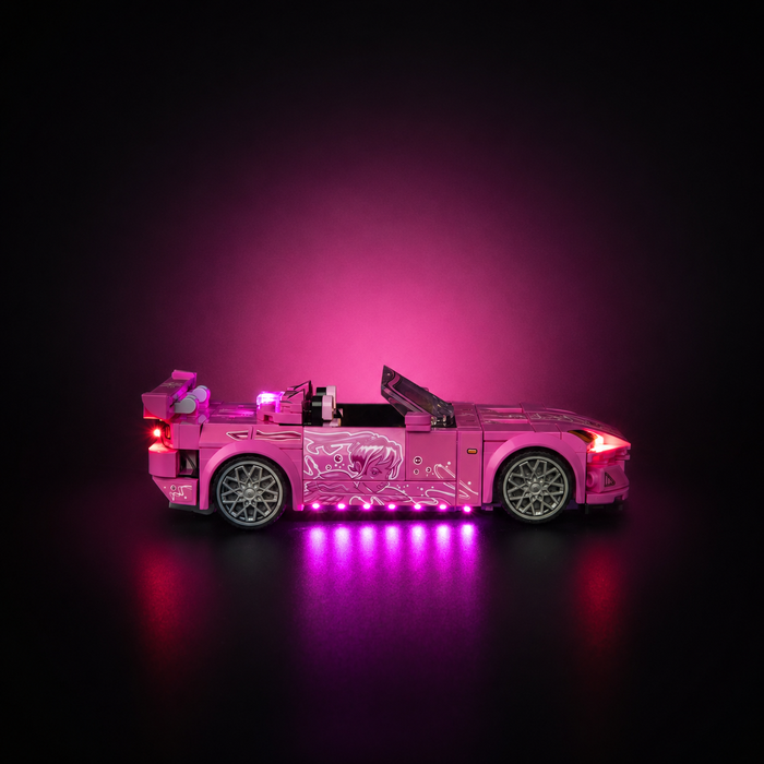 LEGO Honda S2000 77241 LED Light Kit installed