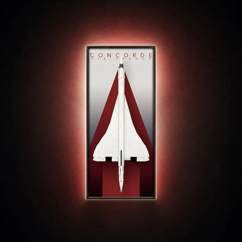 LED Wall Display Frame for LEGO® Icons Concorde Set 10318