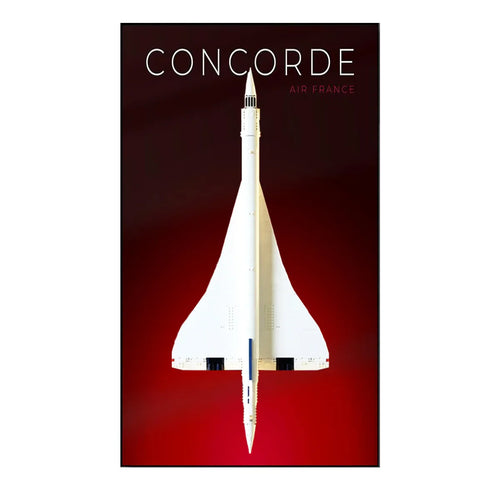 Premium Wall Mount Display Frame Compatible with LEGO® Icons Concorde 10318