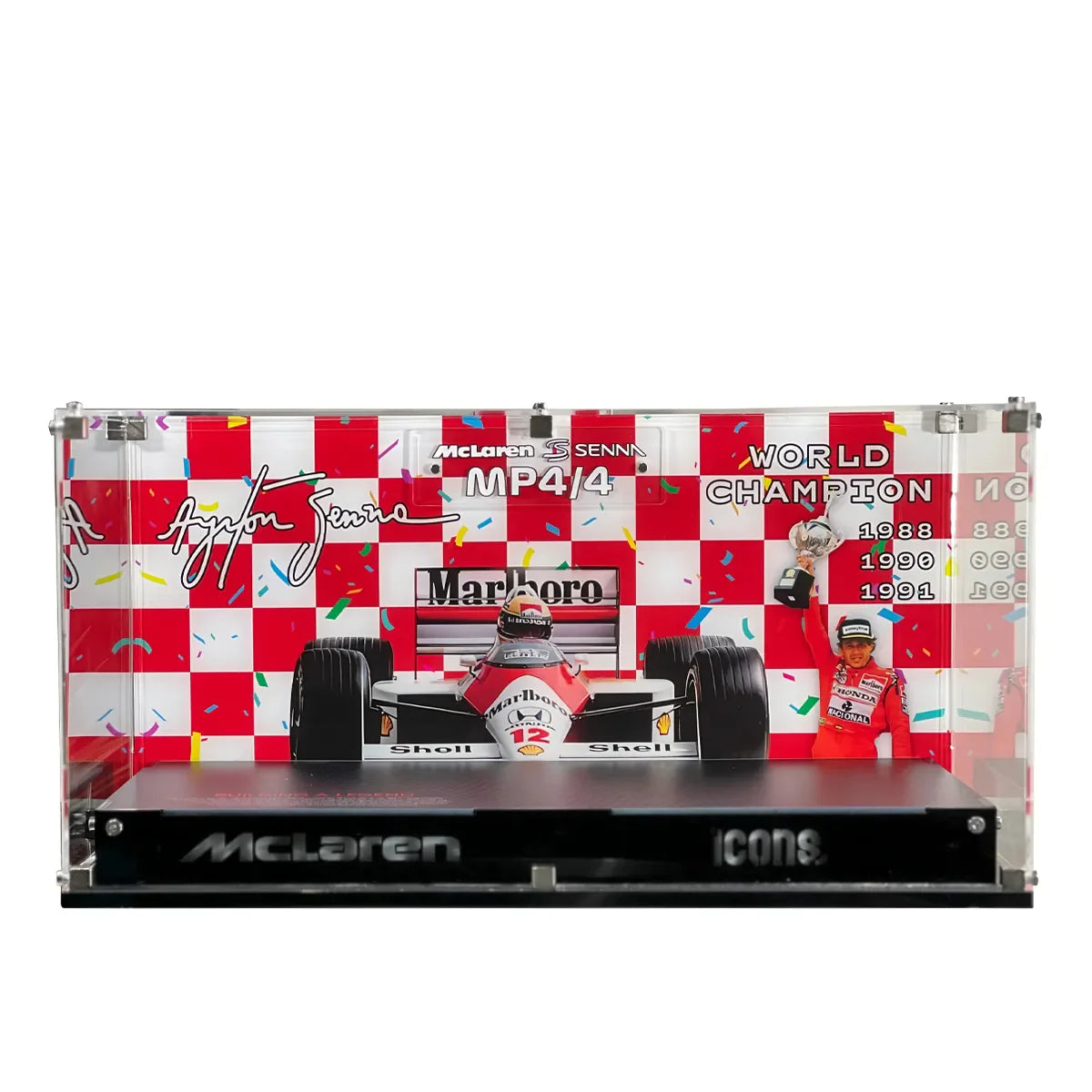 Acrylic Display Case for LEGO® Icons for F1 Legends (10330, 10353, 11375)