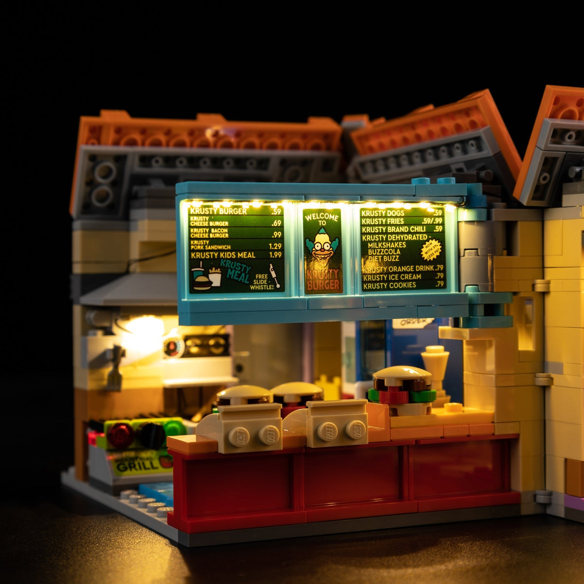 Light Kit Compatible with LEGO® The Simpsons Krusty Burger Set 10352