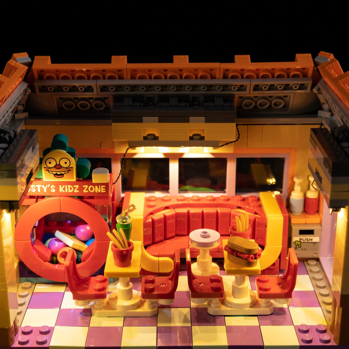 Light Kit Compatible with LEGO® The Simpsons Krusty Burger Set 10352