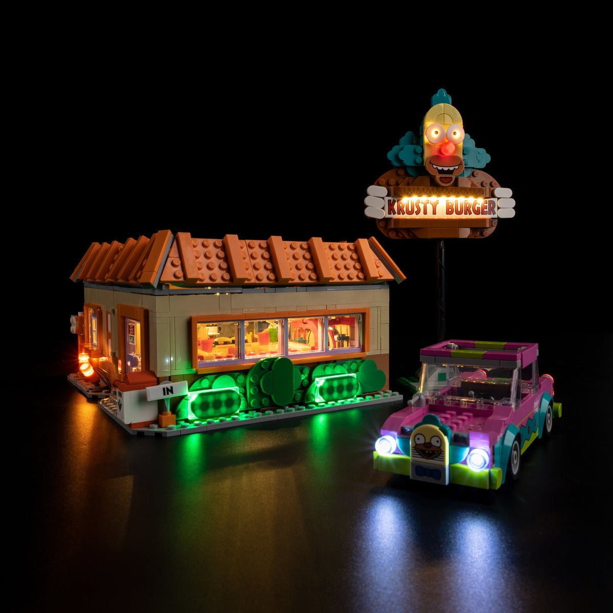 Light Kit Compatible with LEGO® The Simpsons Krusty Burger Set 10352