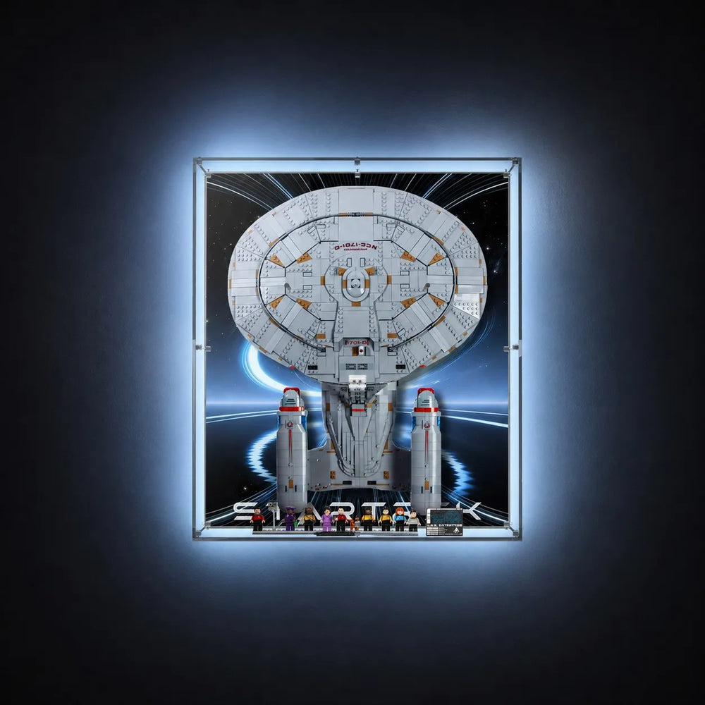 Acrylic Display Case for LEGO® Icons Star Trek USS Enterprise NCC-1701-D™ 10356 - brkox