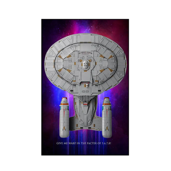 Wall Display Frame for LEGO® Icons Star Trek USS Enterprise NCC-1701-D™ 10356 | Warp Nebula