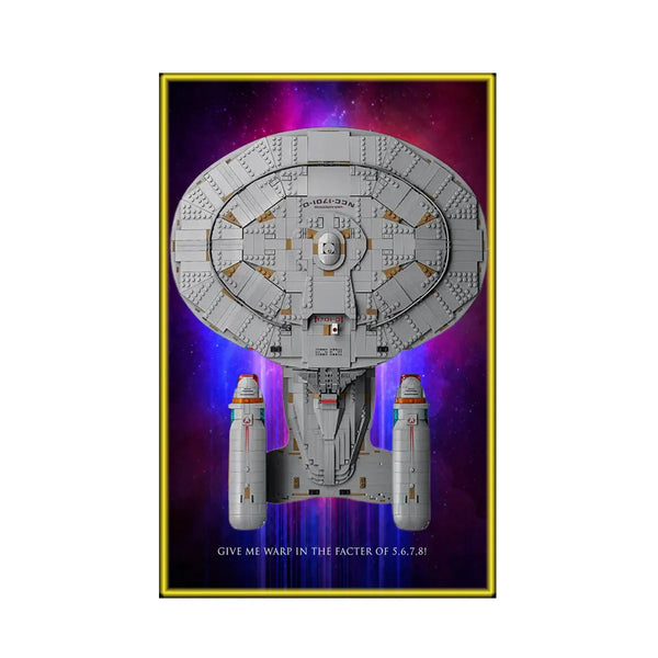 Wall Display Frame for LEGO® Icons Star Trek USS Enterprise NCC-1701-D™ 10356 | Warp Nebula