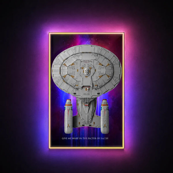 Wall Display Frame for LEGO® Icons Star Trek USS Enterprise NCC-1701-D™ 10356 | Warp Nebula