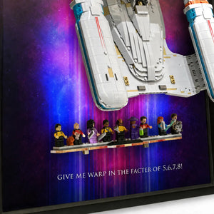 Wall Display Frame for LEGO® Icons Star Trek USS Enterprise NCC-1701-D™ 10356 | Warp Nebula
