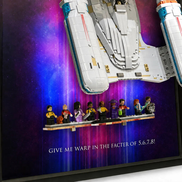 Wall Display Frame for LEGO® Icons Star Trek USS Enterprise NCC-1701-D™ 10356 | Warp Nebula