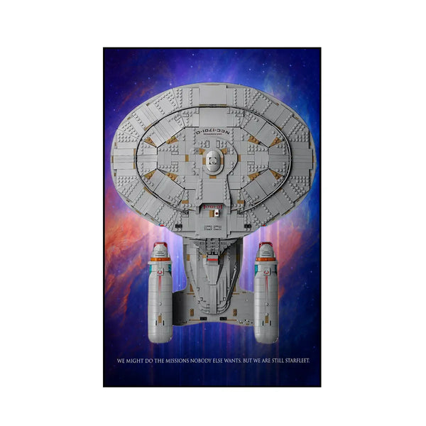 Wall Display Frame for LEGO® Icons Star Trek USS Enterprise NCC-1701-D™ 10356 | Warp Nebula