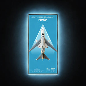 Wall Display Frame for LEGO® Icons Shuttle Carrier Aircraft 10360 | 50 × 115 cm