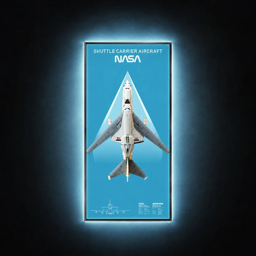 Wall Display Frame for LEGO® Icons Shuttle Carrier Aircraft 10360 | 50 × 115 cm