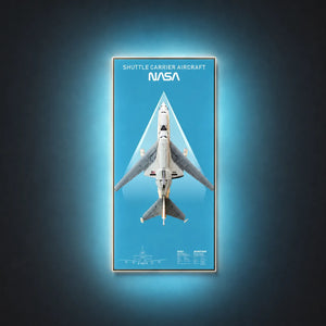 Wall Display Frame for LEGO® Icons Shuttle Carrier Aircraft 10360 | 50 × 115 cm