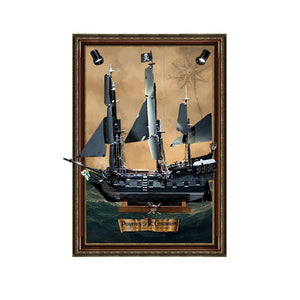 Wall Display Frame Compatible with LEGO® Icons Captain Jack Sparrow's Pirate Ship 10365