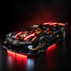 Light Kit Compatible with LEGO® Koenigsegg Sadair's Spear Megacar Set 42232