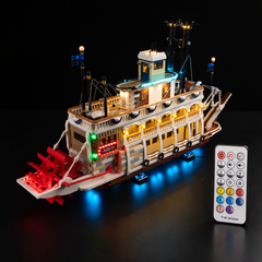 Light Kit Compatible with LEGO® River Steamboat Set 21356