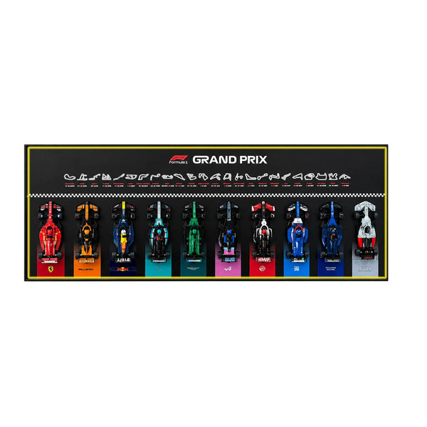 Wall Display Frame for LEGO® Speed Champions F1 | 10-Car | Grand Prix