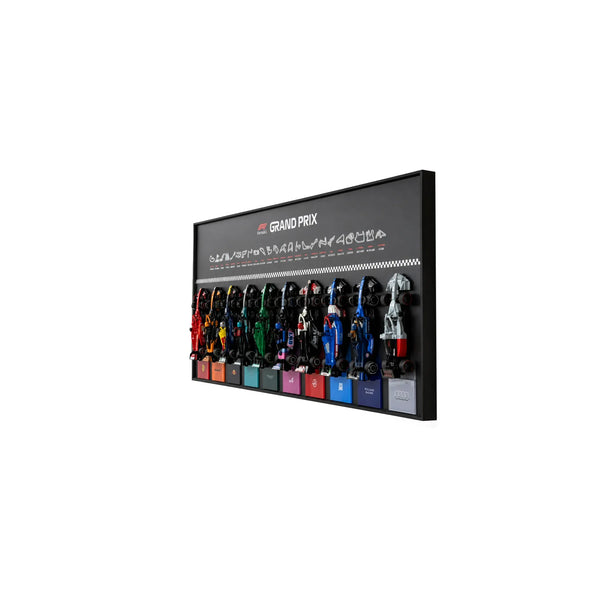 Wall Display Frame for LEGO® Speed Champions F1 | 10-Car | Grand Prix