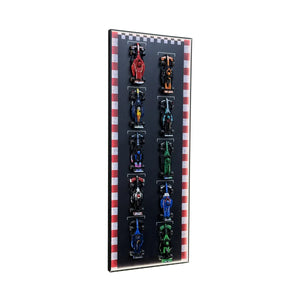 Wall Display Frame for LEGO® Speed Champions F1 | 10-Car | Track version