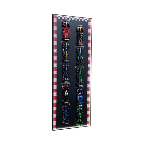 Wall Display Frame for LEGO® Speed Champions F1 | 10-Car | Track version