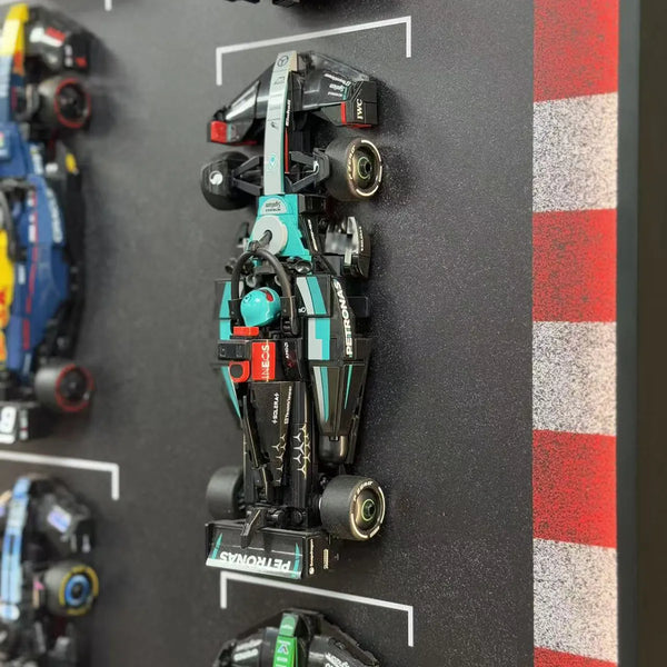 Wall Display Frame for LEGO® Speed Champions F1 | 10-Car | Track version