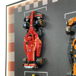Wall Display Frame for LEGO® Speed Champions F1 | 10-Car | Track version