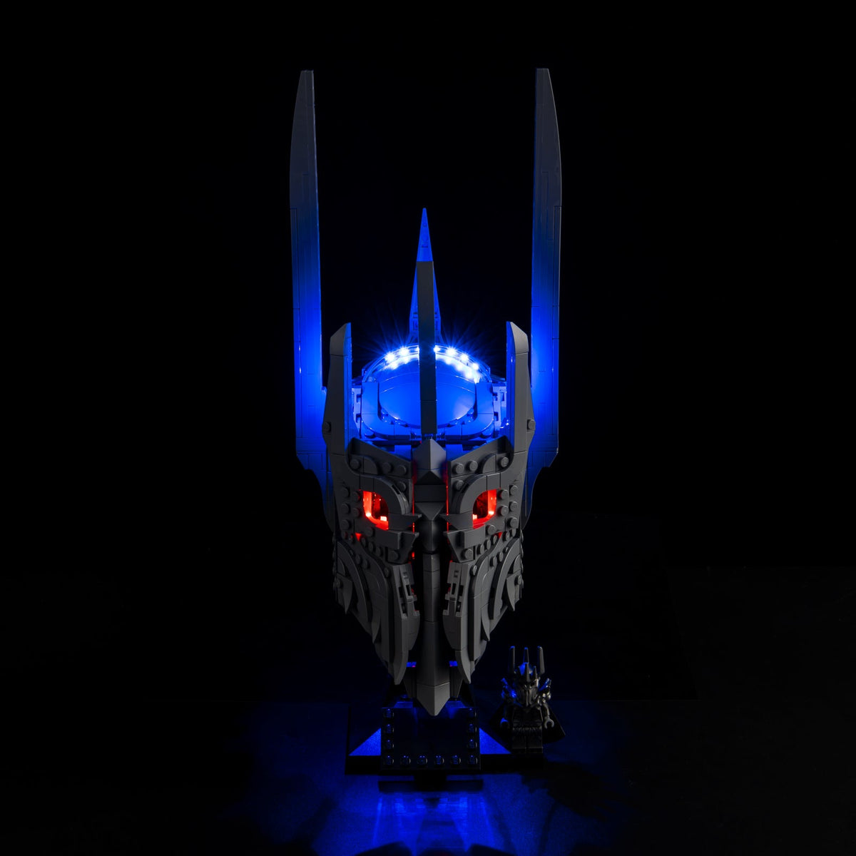 LEGO Lord of the Rings Sauron's Helmet 11373 LED Light Kit - lights on