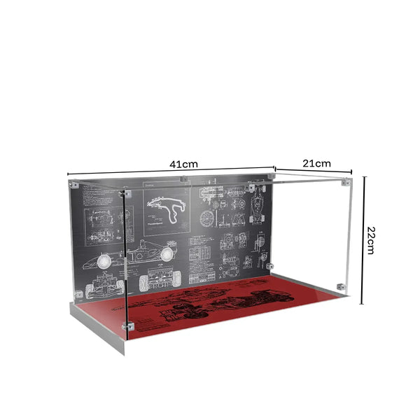 Acrylic Display Case for LEGO® Ferrari F2004 & Michael Schumacher 11375
