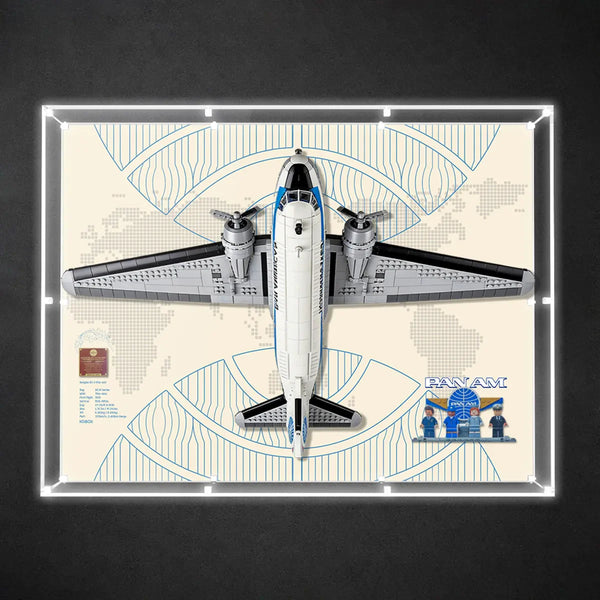 Wall Display Case for LEGO® Icons Douglas™ DC-3™ PAN AM® Airliner 11378