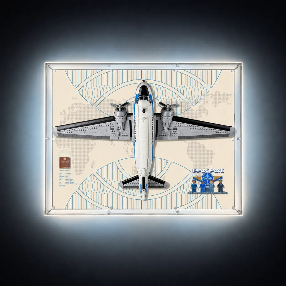 Wall Display Case for LEGO® Douglas™ DC-3™ PAN AM® Airliner 11378