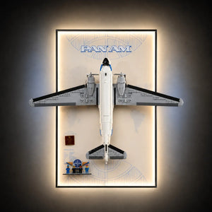 Wall Display frame for LEGO® Icons Douglas™ DC-3™ PAN AM® Airliner 11378