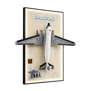 Wall Display frame for LEGO® Icons Douglas™ DC-3™ PAN AM® Airliner 11378