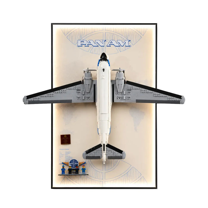 Wall Display frame for LEGO® Icons Douglas™ DC-3™ PAN AM® Airliner 11378 - View 3 - brkox