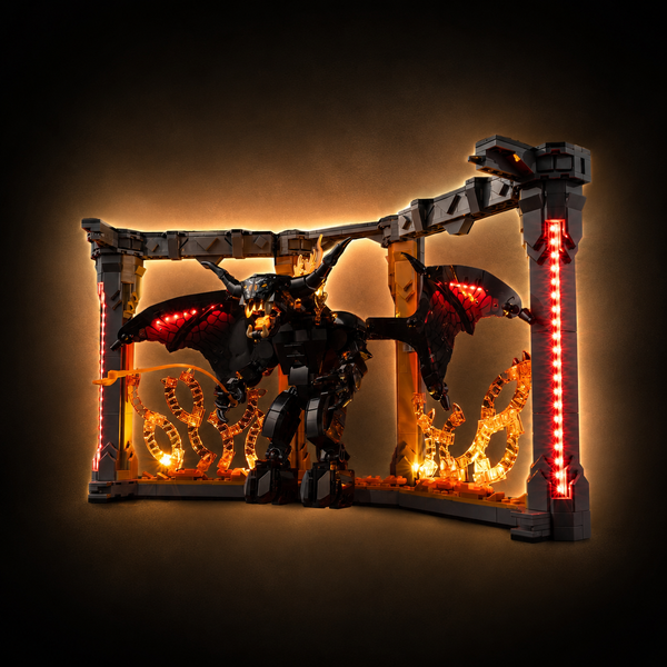 Light Kit For LEGO® The Lord of the Rings: Balrog Book Nook #10367 - View 3 - brkox