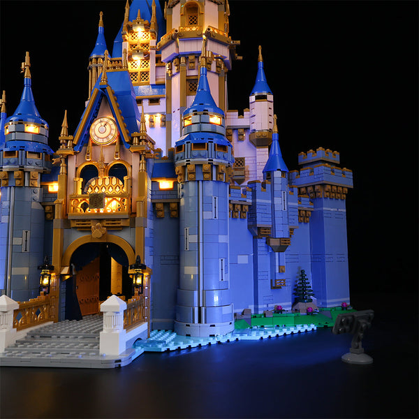 LEGO Disney Castle 43222 unlit model daytime view