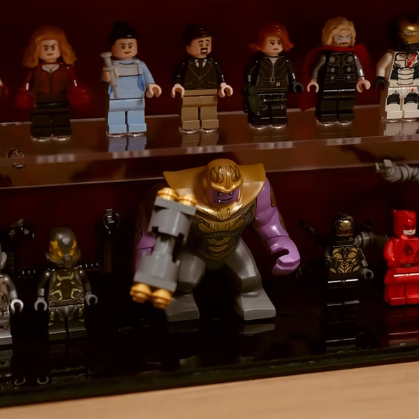Wall Display Case for Up to 124 LEGO® Marvel Minifigures