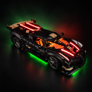 Light Kit Compatible with LEGO® Koenigsegg Sadair's Spear Megacar Set 42232