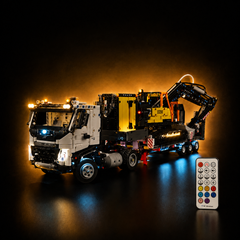 Light Kit Compatible with LEGO® Volvo FMX & EC230 Excavator Set 42175