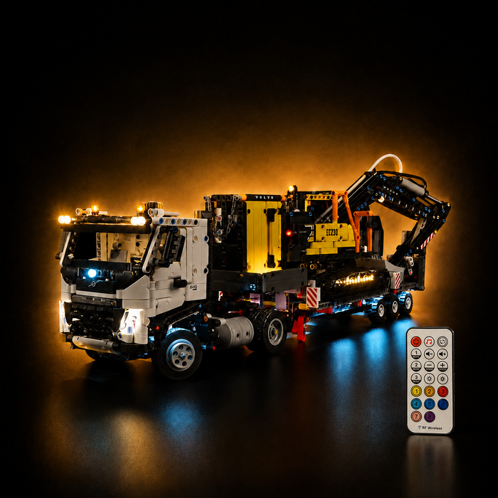 Light Kit Compatible with LEGO® Volvo FMX & EC230 Excavator Set 42175