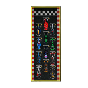 Wall Display Frame for LEGO® Speed Champions F1 | 12-Car | Track version